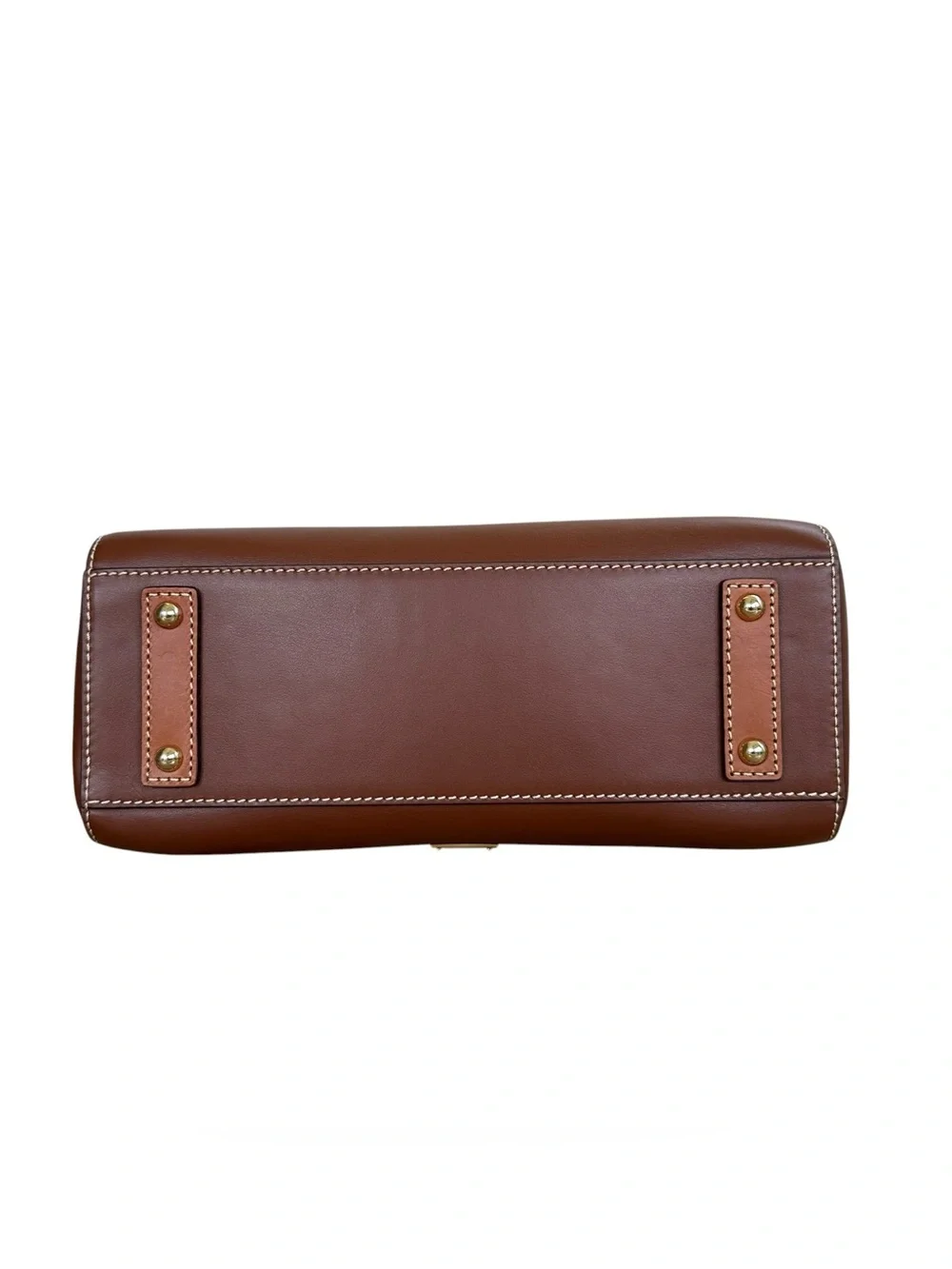 Dooney & Bourke Wexford Leather Small Heidi Satchel in Chestnut Brown K2625845